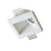 Χωνευτό Σποτ γυψοσανίδας Oden μονόφωτο 1xGU10 πλάγιου φωτισμού από γύψο τετράγωνο σε χρώμα λευκό Aca | G90061C